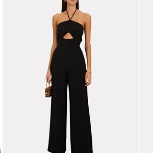 INTERMIX Black Halter Jumpsuit